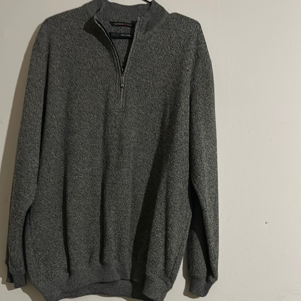 Greg Norman Collection Gray Zip Up Sweater